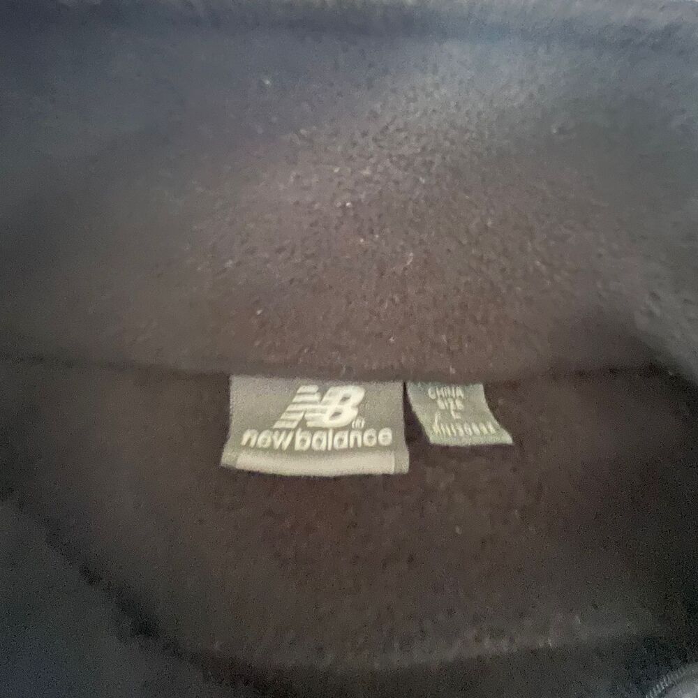 New Balance Men's Black Sherpa Fleece Funnel Neck Full-Zip Jacket coat Size L - Picture 12 of 12